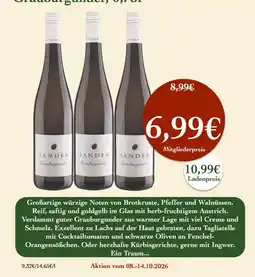 LPG Biomarkt Sander Grauburgunder Angebot
