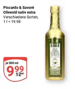 Globus Piccardo & Savoré Olivenöl nativ extra Angebot