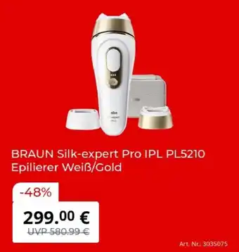 BRAUN Silk-expert Pro IPL PL5210 Epilierer Weiß/Gold