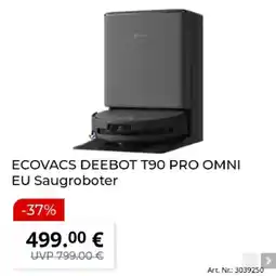 MediaMarkt ECOVACS DEEBOT T90 PRO OMNI EU Saugroboter Angebot