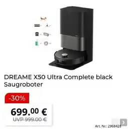 MediaMarkt DREAME X50 Ultra Complete black Saugroboter Angebot