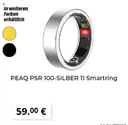 MediaMarkt PEAQ PSR 100-SILBER 11 Smartring Angebot