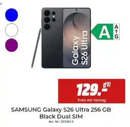 MediaMarkt SAMSUNG Galaxy S26 Ultra 256 GB Black Dual SIM Angebot