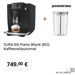 MediaMarkt JURA E6 Piano Black (ED) Kaffeevollautomat Angebot