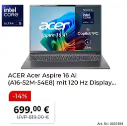MediaMarkt ACER Acer Aspire 16 AI Angebot
