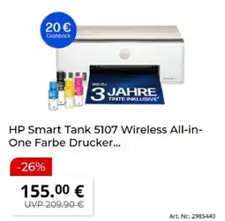 MediaMarkt HP Smart Tank 5107 Wireless All-in-One Farbe Drucker Angebot