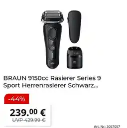 MediaMarkt BRAUN 9150cc Rasierer Series 9 Sport Herrenrasierer Angebot