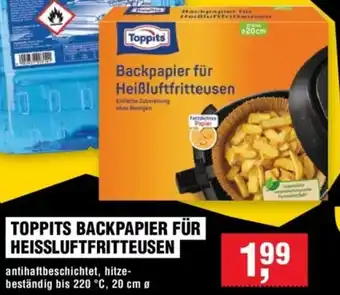 Toppits Backpapier für Heißluftfritteusen