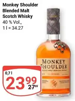 Globus Monkey Shoulder Blended Malt Scotch Whisky Angebot