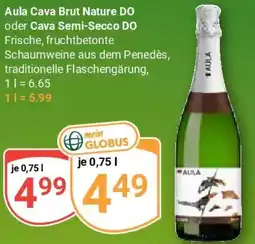 Globus Aula Cava Brut Nature DO oder Cava Semi-Secco DO Angebot