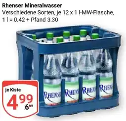 Globus Rhenser Mineralwasser Angebot