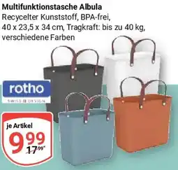 Globus rotho Multifunktionstasche Albula Angebot