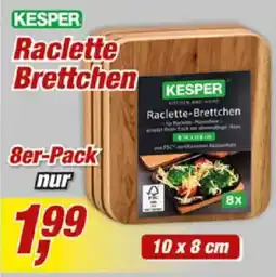 Posten Börse KESPER Raclette Brettchen Angebot