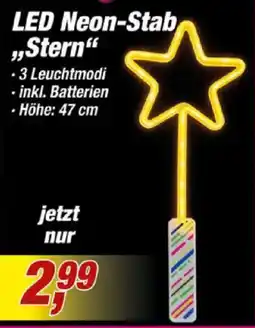 Posten Börse LED Neon-Stab "Stern" Angebot