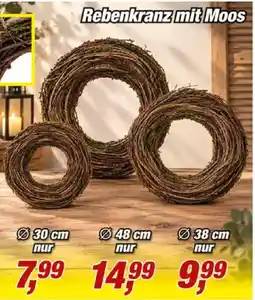 Posten Börse Rebenkranz mit Moos Angebot