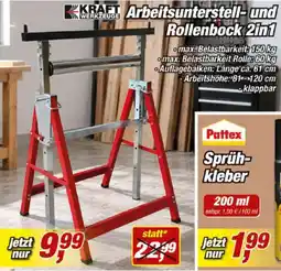 Posten Börse KRAFT WERKZEUGE Arbeitsunterstell-und Rollenbock 2in1 Angebot