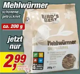 Posten Börse Bird's Best Mehlwürmer Angebot