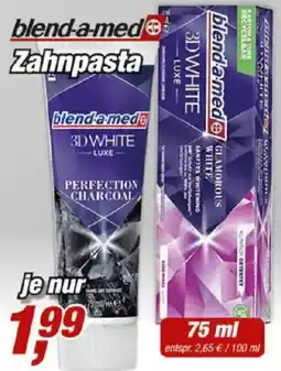 Posten Börse blend-a-med Zahncreme 3D WHITE LUXE PERFECTION CHARCOAL Angebot