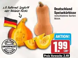 AEZ Deutschland Speisekürbisse Angebot
