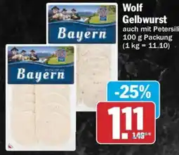 AEZ Wolf Gelbwurst Angebot