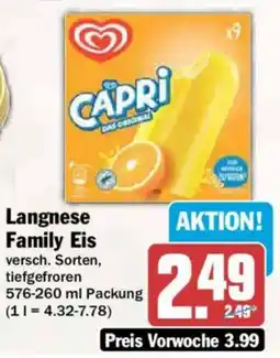 AEZ Langnese Family Eis Angebot