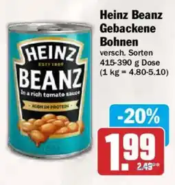 AEZ Heinz Beanz Gebackene Bohnen Angebot