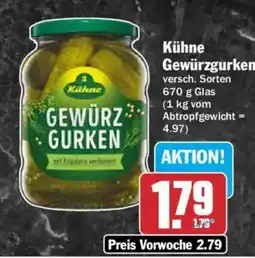 AEZ Kühne Gewürzgurken Angebot