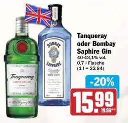 AEZ Tanqueray oder Bombay Sapphire Gin Angebot