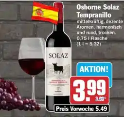 AEZ Osborne Solaz Tempranillo Angebot