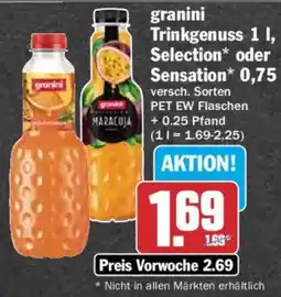 AEZ granini Trinkgenuss Angebot