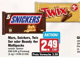 AEZ Mars, Snickers, Twix, Bounty Angebot