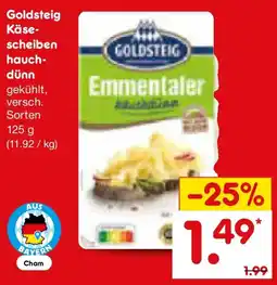 Netto Marken-Discount Goldsteig Käsescheiben hauchdünn Angebot