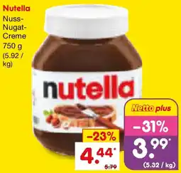 Netto Marken-Discount Nutella Angebot
