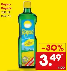 Netto Marken-Discount Rapso Rapsöl Angebot