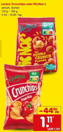 Netto Marken-Discount Lorenz Crunchips oder NicNac's Angebot