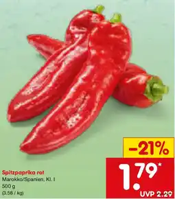 Netto Marken-Discount Spitzpaprika rot Angebot