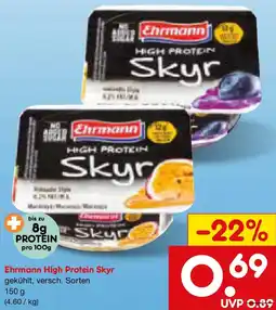 Netto Marken-Discount Ehrmann High Protein Skyr Angebot