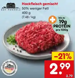 Netto Marken-Discount GUT PONHOLZ Hackfleisch gemischt Angebot