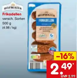 Netto Marken-Discount HOFMAIER Frikadellen Angebot