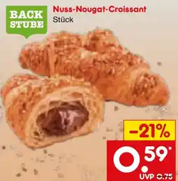 Netto Marken-Discount BACK STUBE Nuss-Nougat-Croissant Angebot