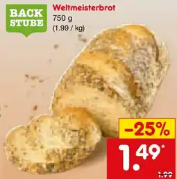 Netto Marken-Discount BACK STUBE Weltmeisterbrot Angebot