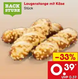 Netto Marken-Discount BACK STUBE Laugenstange mit Käse Angebot