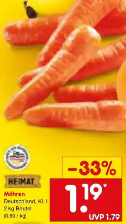Netto Marken-Discount HEIMAT Möhren Angebot
