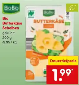 Netto Marken-Discount Bio Butterkäse Scheiben Angebot