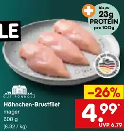 Netto Marken-Discount GUT PONHOLZ Hähnchen-Brustfilet Angebot