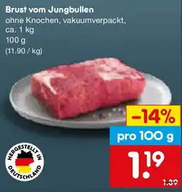 Netto Marken-Discount Brust vom Jungbullen Angebot