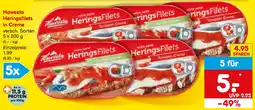 Netto Marken-Discount Hawesta Heringsfilets in Creme Angebot