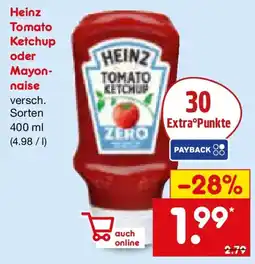 Netto Marken-Discount Heinz Tomato Ketchup oder Mayonnaise Angebot