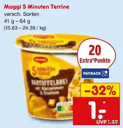 Netto Marken-Discount Maggi 5 Minuten Terrine Angebot