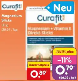 Netto Marken-Discount Curafit Magnesium Sticks Angebot